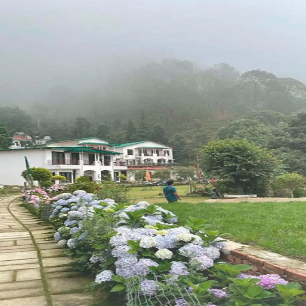 Nainital Resort with a mountain view